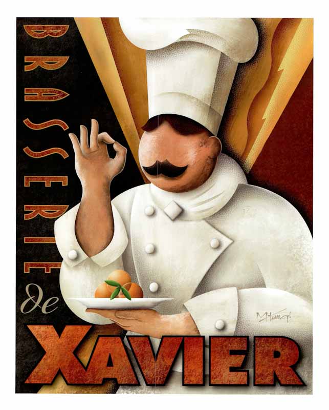 Brasserie De Xavier by Michael L Kungl - 18 X 22 Inches (Art Print)