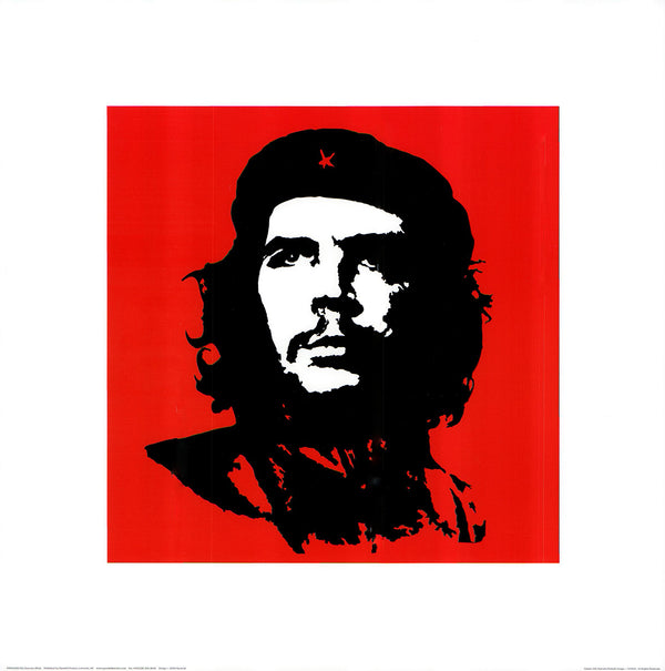 Che Guevara (Red) - 16 X 16 Inches (Art Print)