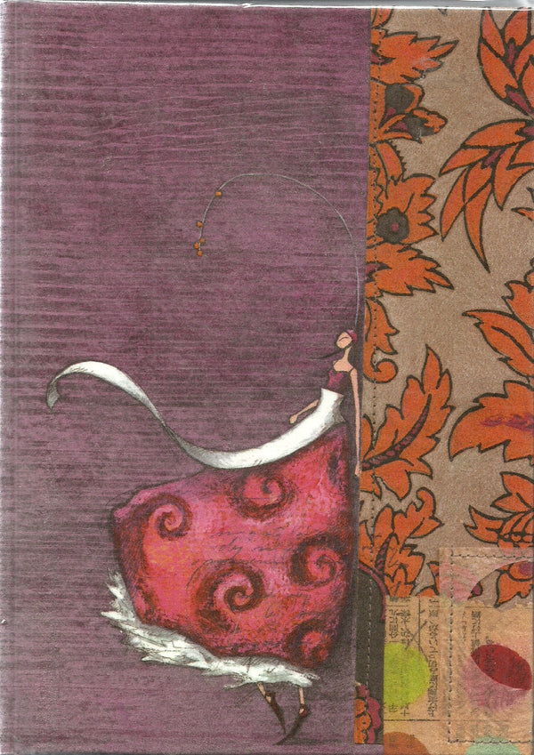 Lined Notebook with Velvet Cover by Gaelle Boissonnard - 6 X 9 Inches (96 Pages)