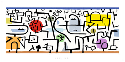 Port Florissant, 1938 by Paul Klee - 20 X 40 Inches (Silkscreen / Serigraph)