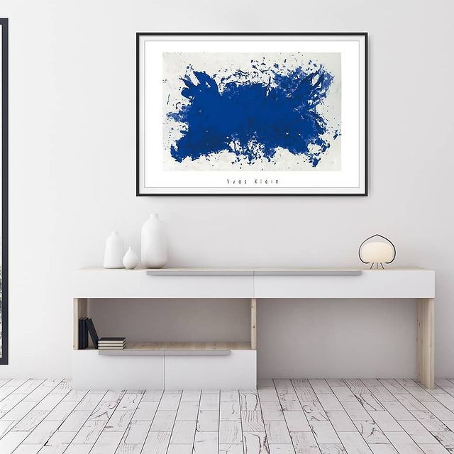 Hommage a Tennessee Williams, 1960 by Yves Klein - 28 X 40 Inches (Framed Silkscreen)