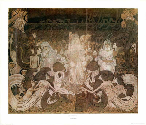 The Three Brides 1893 by Jan Toorop - 21 X 25 Inches (Art Print)