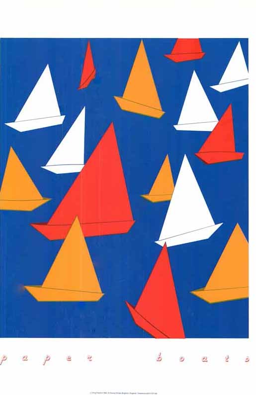 Paper Boats - 16 X 24 Inches (Art Print)