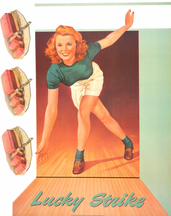 Lucky Strike - 32 X 40 Inches (Vintage Art Print)