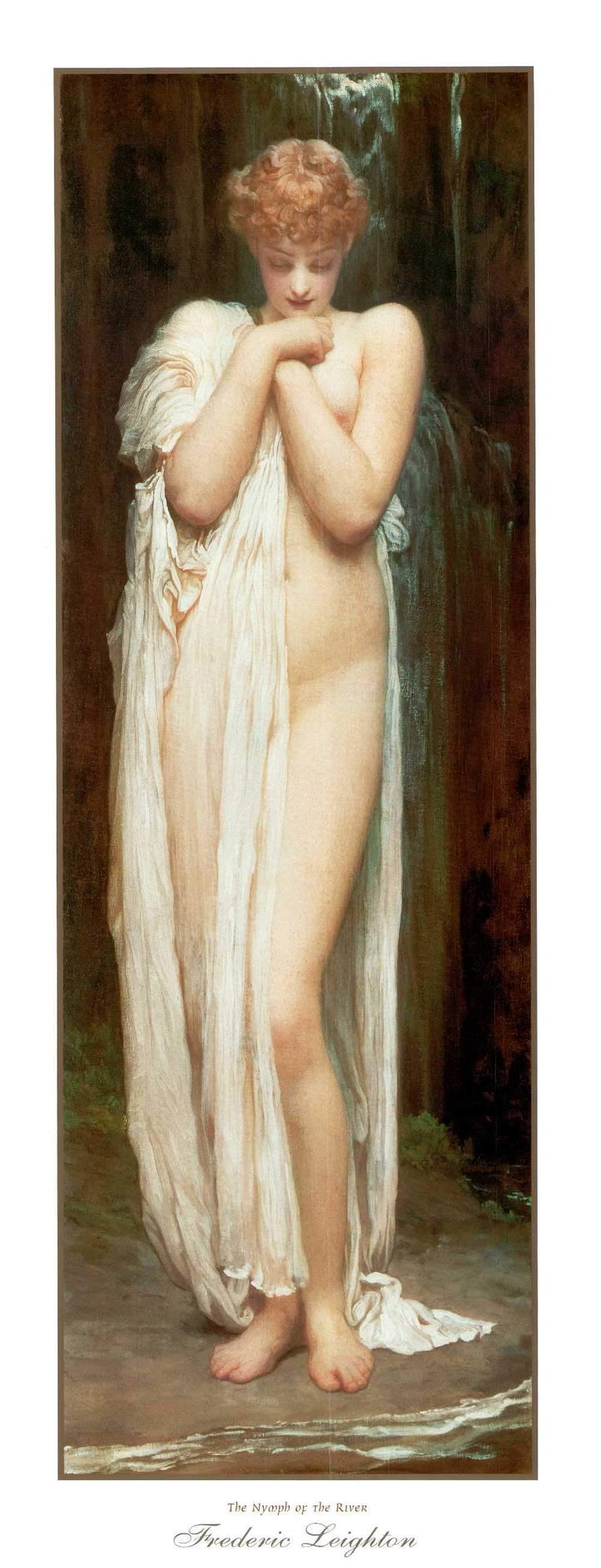 The Nymph of the River by Frederic Leighton - 16 X 40 Inches (Art Print)