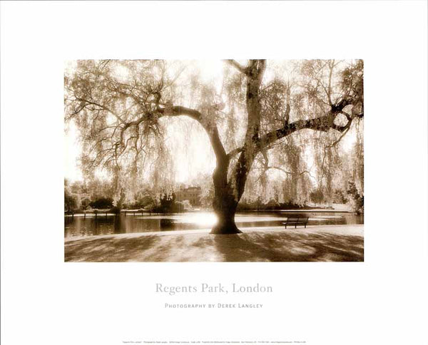 Regents Park London by Derek Langley - 16 X 20 Inches (Art Print)