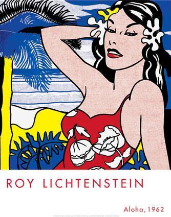 Aloha, 1962 by Roy Lichtenstein - 22 X 28 Inches (Art Print)