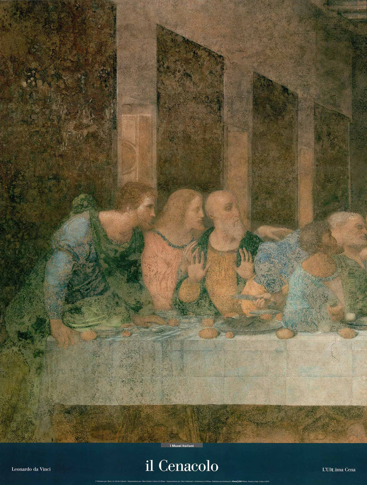 The Last Supper (Detail Part 1) by Leonardo da Vinci - 24 X 36 Inches (Art Print)