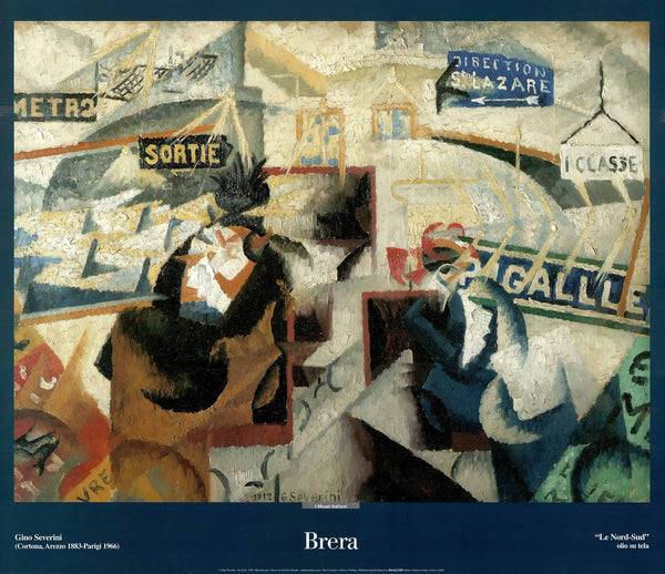 The North-South by Gino Severini - 28 X 32 Inches (Art print)