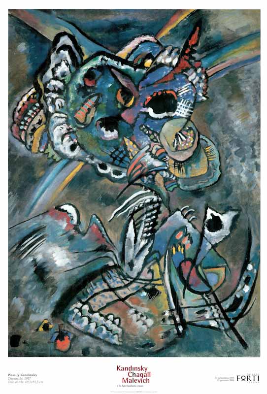 Dusk by Wassily Kandinsky - 28 X 40 Inches (Art Print)