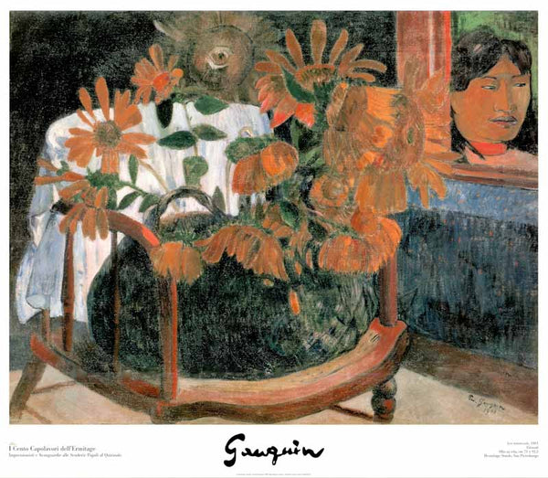 Sunflowers, 1901 by Paul Gauguin - 28 X 32 Inches (Art Print)
