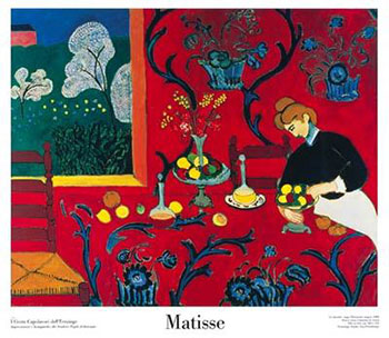 Red Room by Henri Matisse - 28 X 32 Inches (Art Print)