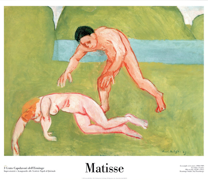 The nymph and the satyr, 1908-1909 by Henri Matisse - 24 X 28 Inches (Art print)