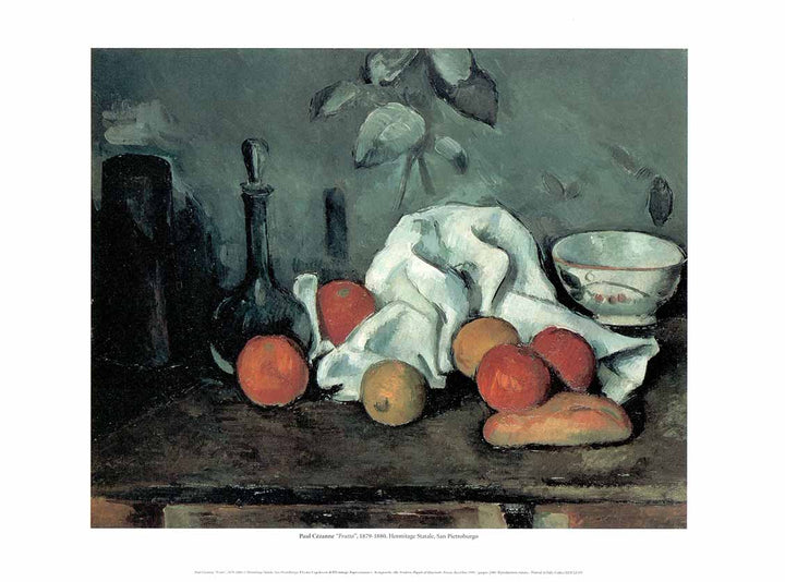Fruits, 1879-1880 by Paul Cézanne - 12 X 16 Inches (Art Print)