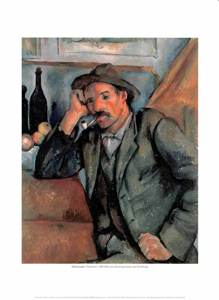 The Smoker, 1890-1892 by Paul Cézanne - 12 X 16 Inches (Art Print)