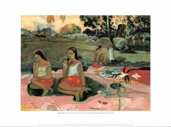 Nave Nave Moe. Delicious source, 1894 by Paul Gauguin - 12 X 16 Inches (Art Print)