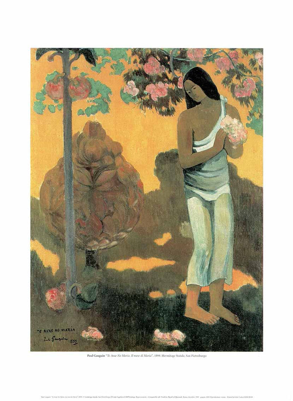 The Month of Mary, 1899 by Paul Gauguin - 12 X 16 Inches (Art Print)