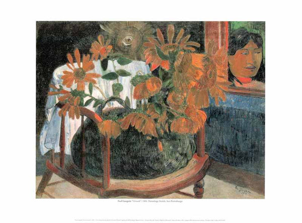 Sunflowers, 1901 by Paul Gauguin - 12 X 16 Inches (Art Print)