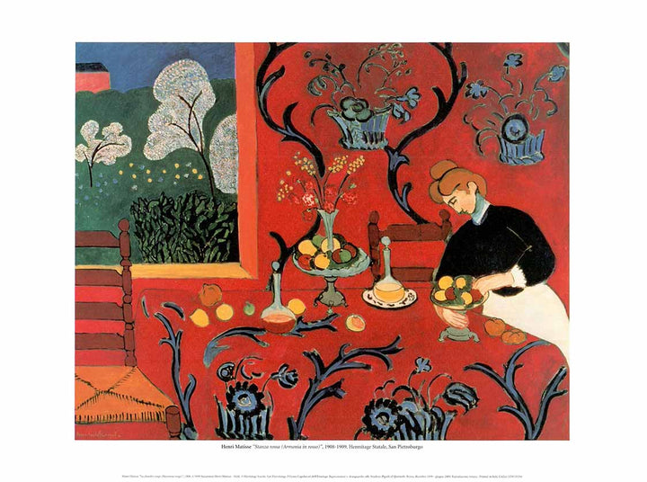 Red Room (Harmony in Red), 1908-09 by Henri Matisse - 12 X 16 Inches (Art Print)
