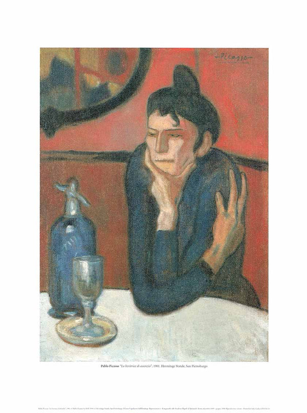 Absinthe Drinker, 1901 by Pablo Picasso- 12 X 16 Inches (Art Print)