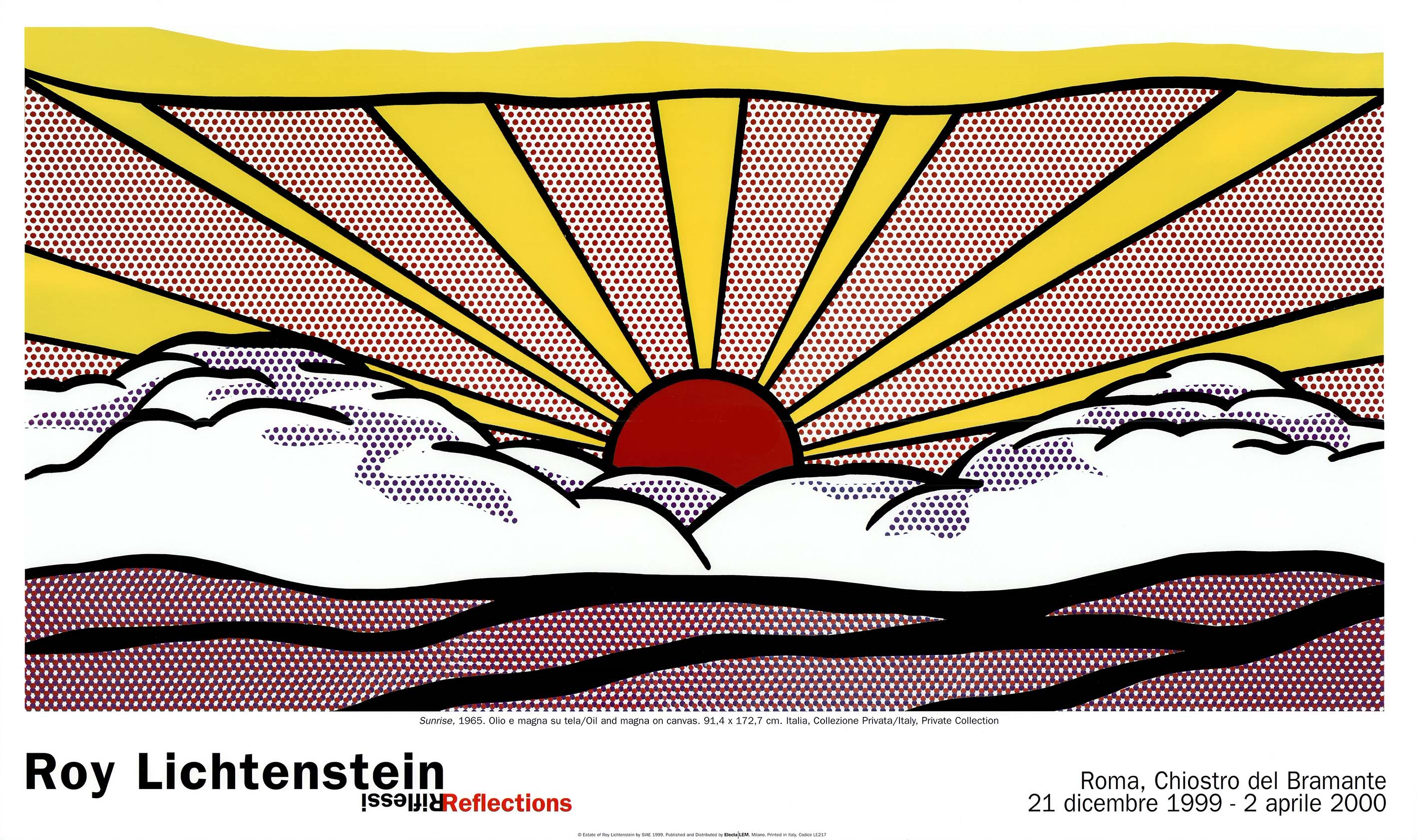 Sunrise, 1965 by Roy Lichtenstein - 24 X 40 Inches (Art Print ...