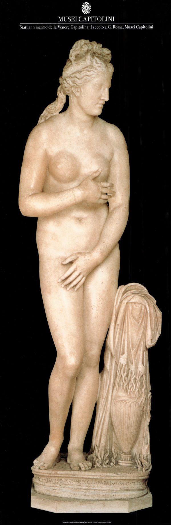 Marble statue of the Capitoline Venus by Musei Capitolini - 14 X 40 Inches (Art print)