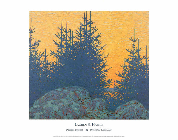 Decorative Landscape by Lawren Harris - 19 X 24 Inches (Art Print)