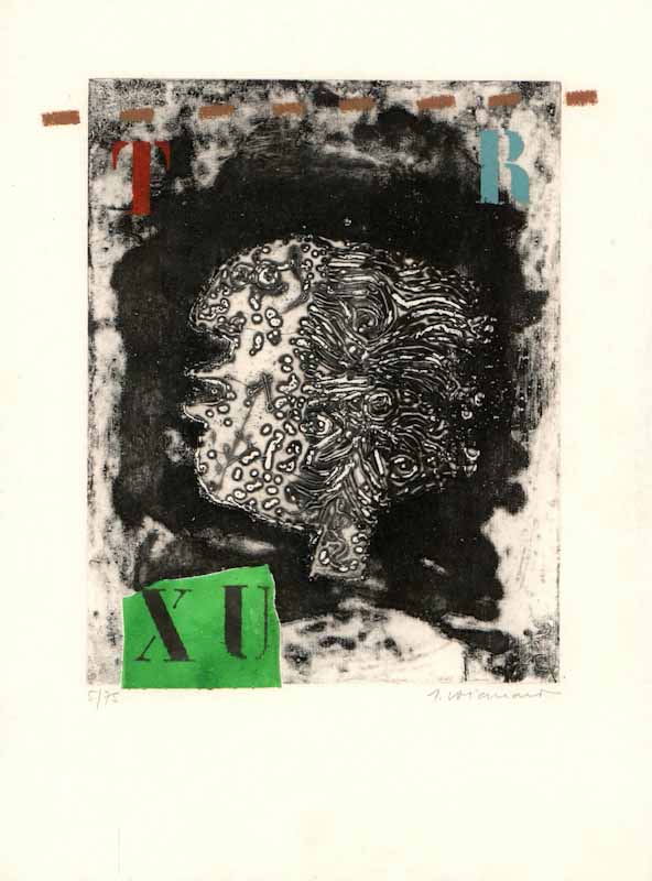 Profil en T. R. by James Coignard - 11 X 15 Inches (Lithograph Numbered & Signed) 30/75