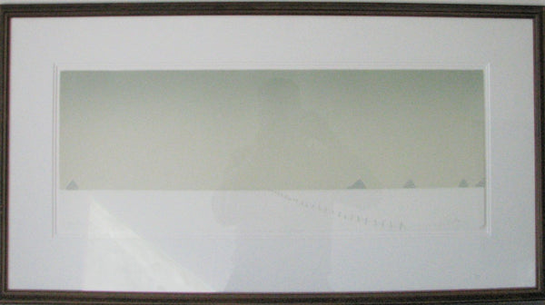 Brume de Mars, 1981 by Roland Pichet - 22 X 39 Inches (Framed Etching Titled, Numbered & Signed) 61/100