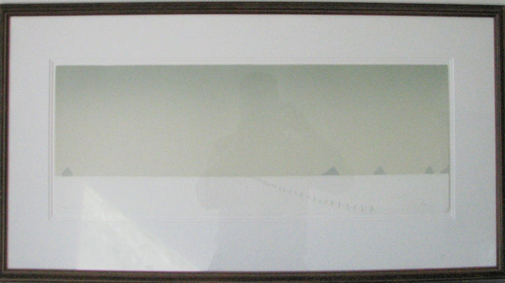 Brume de Mars, 1981 by Roland Pichet - 22 X 39 Inches (Framed Etching Titled, Numbered & Signed) 61/100