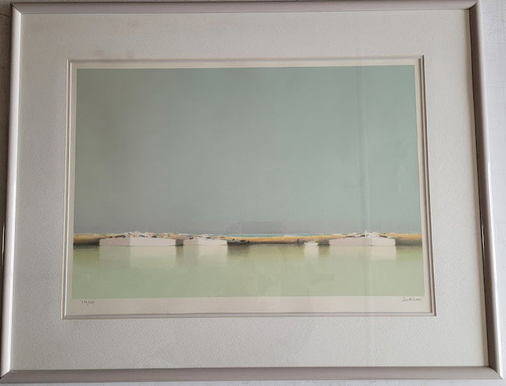 Lagune, 1985 by Pierre Doutreleau - 27 X 35 Inches (Framed Lithograph Numbered & Signed) 238/350