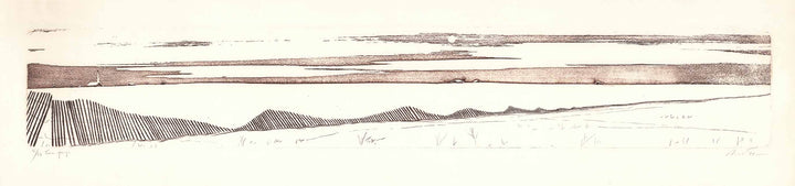 This Land, 1979 by Roland Pichet - 10 X 38 Inches (Etching Titled, Numbered & Signed) 35/50
