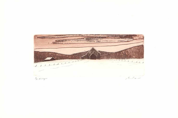 Northern, 1979 by Roland Pichet - 13 X 20 Inches (Etching Titled, Numbered & Signed) 01/99
