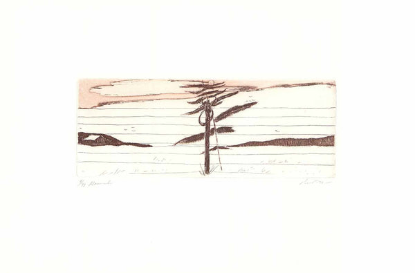 Maniwaki, 1979 by Roland Pichet - 13 X 20 Inches (Etching Titled, Numbered & Signed) 04/99