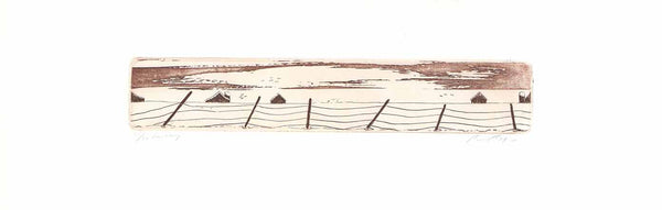 Le Rang, 1979 by Roland Pichet  - 7 X 20 Inches (Etching Titled, Numbered & Signed) 25/99