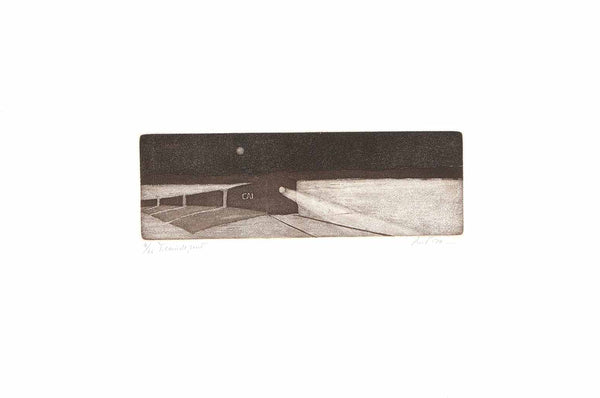Night Train, 1979 by Roland Pichet - 15 X 22 Inches (Etching Titled, Numbered & Signed) 09/99