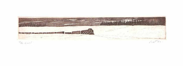 Nordet, 1980 by Roland Pichet - 6 X 15 Inches (Etching Titled, Numbered & Signed) 43/99