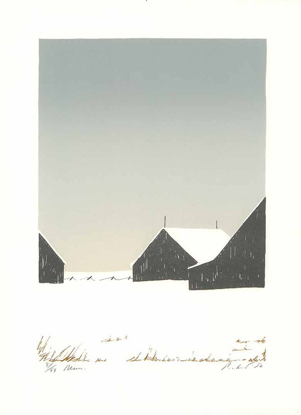 Mars, 1980 by Roland Pichet - 11 X 15 Inches (Etching Titled, Numbered & Signed) 31/99