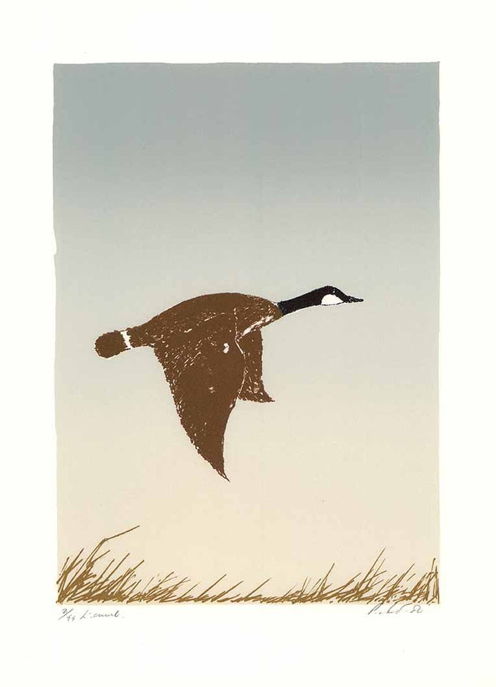 The Flight, 1980 by Roland Pichet - 11 X 15" (Etching Titled, Numbered & Signed) 03/99