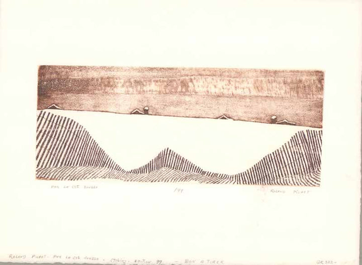 Par la Cote Double by Roland Pichet - 11 X 15 Inches (Etching Titled, Numbered & Signed) 1/99