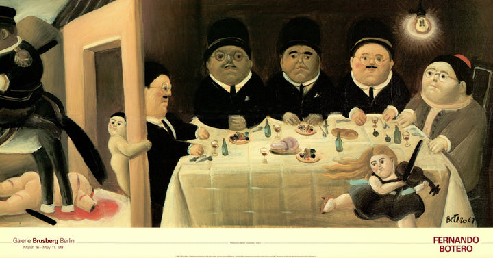 Massacre of the Innocents IV by Fernando Botero - 21 X 39 Inches (Art Print)