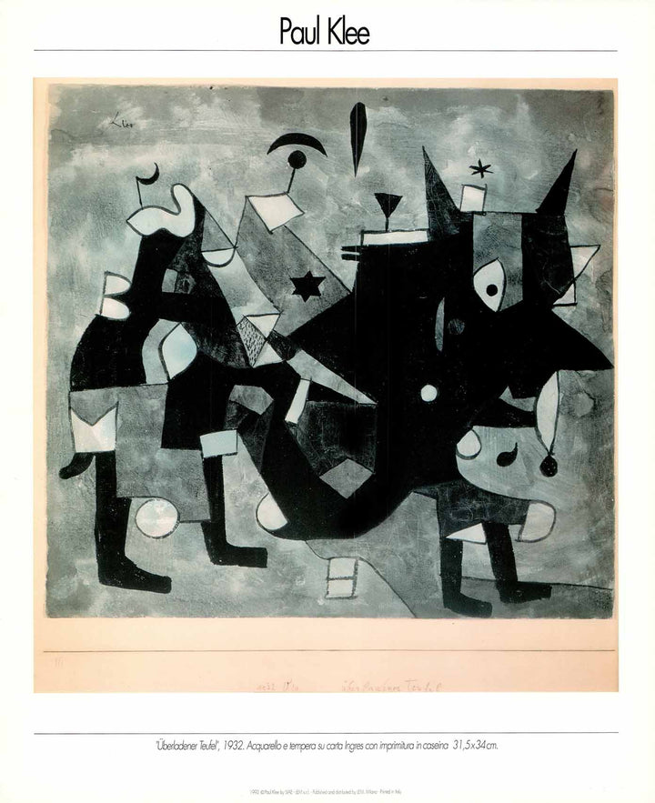 Overloaded Devil, 1932 by Paul Klee - 20 X 24 Inches (Art Print)