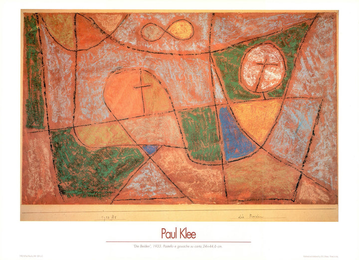 The Two, 1933 by Paul Klee - 20 X 28 Inches (Art Print)