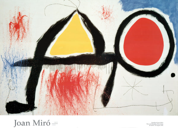 Character in Front of the Sun, 1968 by Joan Miro - 36 X 50 Inches (Art Print)