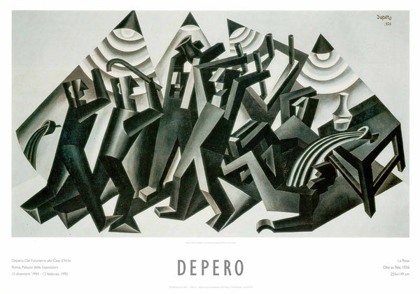La Rissa, 1926 by Fortunato Depero - 20 X 28 Inches (Art Print)