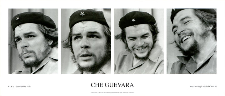 Cuba 1959, Interview Canal 11 by Che Guevara - 14 X 32 Inches (Art Print)