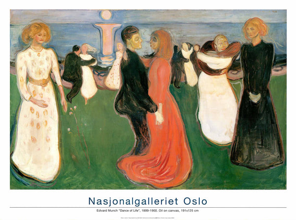 Dance of Life, 1899-1900 by Edvard Munch - 24 X 32 Inches (Art Print)