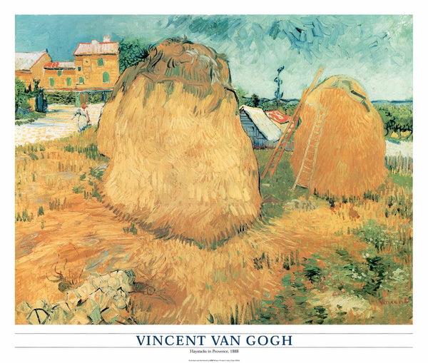 Haystacks in Provence, 1888 by Vincent Van Gogh - 24 X 28 Inches (Art Print)