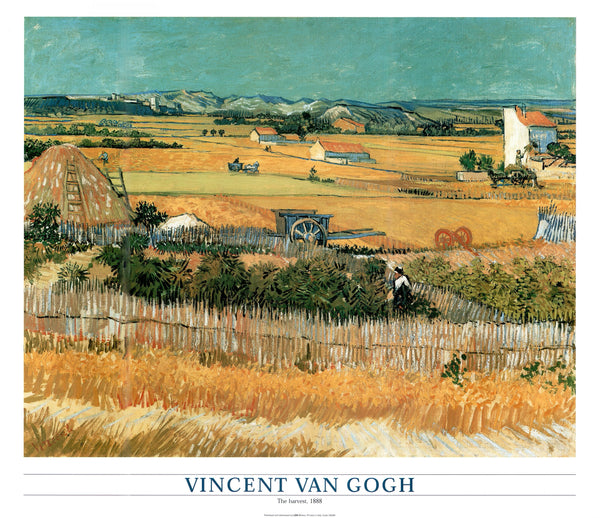 The harvest, 1888 by Vincent Van Gogh - 24 X 28 Inches (Art Print)