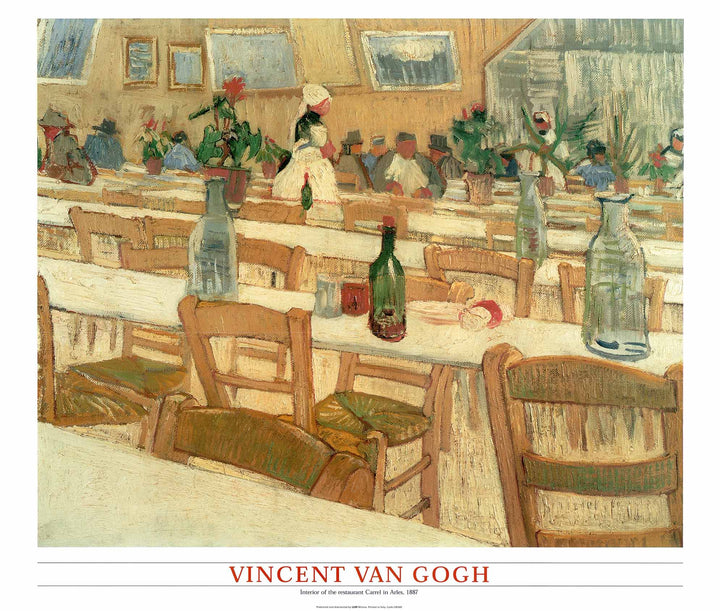 Interior of a Restaurant Carrel in Arles, 1887 by Vincent Van Gogh - 24 X 28 Inches (Art Print)